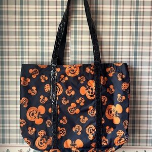 Disney Mickey Mouse Pumpkin Tote - Black and Orange